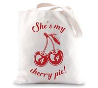 MYSOMY Graham & Hannah Tote Bag She's My Cherry Pie Gift Graham 44 Hockey Shoulder Bag（Cherry Pie tg3）