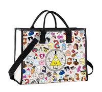 MYSOMY Gravity Cartoon Tote Bag Bill Cipher Gifts Mistery Shack Gifts Cmabel & Dipper & Waddles Gifts (Cool TG2 UK)
