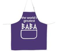 MYSOMY Greek Dad Apron Greek Dad Gifts The World's Greatest Baba Papou Apron Greek Cooking Apron Greek Gifts For Baba (BABA UK)