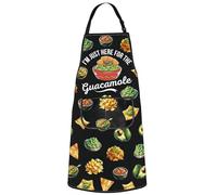 MYSOMY Guacamole Kitchen Apron Guacamole Gifts Guacamole Lover Apron I'm Just Here For The Guacamole Mexican Food Apron (i'm just here UK)