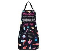 MYSOMY Hairdresser Gift Hair Stylist Apron Hair Stylist Gift Salon Apron for Hairdresser Barber Haircut Styling Apron (Hairapist Apron)