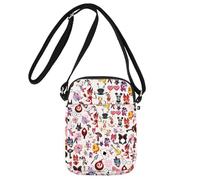 MYSOMY Hazbin Cartoon Crossbody Bag Ducky & Husk & Alastor & Angel Dust Gifts Fat Nuggets Gifts Alastor Shoulder Bag (Duck UK)