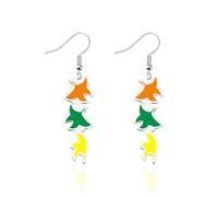 MYSOMY Heart stopper Leaves Earrings Nick and Charlie Gift BL Boys Love Gift LGBTQ Gay Pride Bookish Gift (Leaves ER)