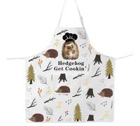 MYSOMY Hedgehog Cooking Apron Hedgehog Lover Gifts Hedgehog Get Cookin’ Apron Hedgehog Mom Gifts Hedgehog Owner Gifts (Hedgehog AP UK)