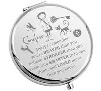 MYSOMY Horror Cartoon Movie Gift The Secret Door Thriller Movie Makeup Mirror Fantasy Film Lover Gift Ghost Mother Merchandise (Ghost Mother Mirror-steel)