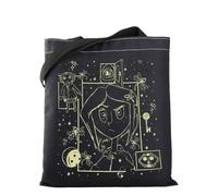 MYSOMY Horror Movie Gift The Secret Door Thriller Movie Canvas Tote Bag Fantasy Film Movie Lover Shoulder Bag (C TB-BL)