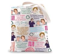 MYSOMY Hyacinth Bouquet Tote Bag Mrs Bouquet & Richard Gift Mrs Bucket Bouquet TV Show Gifts British Comedy Tote Bag (I would UK)