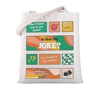 MYSOMY I Think You Should Leave Tote Bag Tim Robinson Fans Shoulder Bag Is that The Joke ITYSL Shopping Bag ITYSL Funny Gift (Joke?TB)