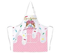 MYSOMY Ice Cream Apron Ice Cream Lover Gifts Life Is Better With Sprinkles Gifts Ice Cream Cone Apron (Sprinkles ap3)