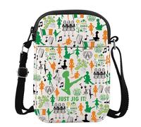 MYSOMY Irish Dance Crossbody Bag Irish Dancer Gifts Irish Dancing Shoulder Bag Irish Dancer Messenger Bag (Just Jig uk3)