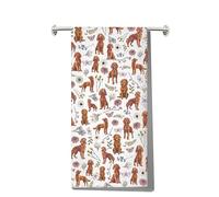 MYSOMY Irish Setter Dog Kitchen Towel Red Setter Gifts Cottagecore Irish Setter Dish Towel (brownthin dog kt1)