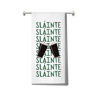 MYSOMY Irish Sláinte Kitchen Towel Irish Blessing Dish Towel Sláinte Irish Cheers Gifts Slainte Irish Cheers Towel (Sláinte uk1)