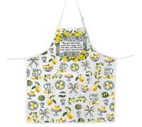 MYSOMY Italian Blessing Kitchen Apron Amalfi Coast Lemon Apron Italia Nonna Gifts Italian Lemon Aprons (Italian Blessing AP UK1)