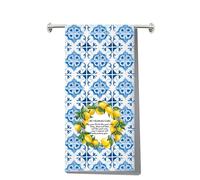 MYSOMY Italian Blessing Kitchen Towels Italian Mama Towel Italian Nonna Towel Talian Housewarming Gift Italian Lemon Towels (Every Passing Year kt UK2)