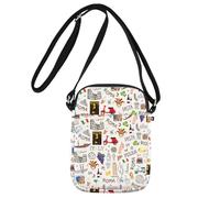 MYSOMY Italian Crossbody Bag Italian Vacation Gift Italy Crossbody Purse Italy Souvenir Gifts Italy Trip Gifts Italy Themed Gifts (ITALIA UK)
