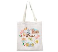 MYSOMY Italy Rome Trip Travel Tote Bag Rome Travel Vacation Gift Rome Lover Gift European Destination Gift (Rome TB3)
