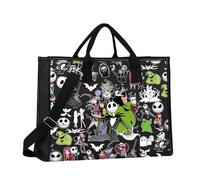 MYSOMY Jack & Sally Tote Bag Zero Dog Gifts Oogie Boogie Gifts Nightmare Movie Shoulder Bag (RIP TG1)