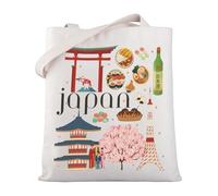MYSOMY Japan Vacation Travel Gift Japan Travel Tote Bag Japan Souvenir Shopping Bag Welcome to Japan Gift for Japan Lover (Japan TB2)