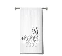 MYSOMY Jesus Feeds The 5000 Kitchen Towel Jesus Feeds The 5000 Gifts Bible Verse Kitchen Towels Jesus Kitchen Decor (fish bread uk)