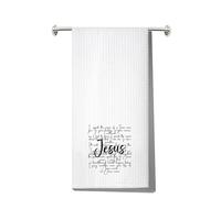MYSOMY Jesus Kitchen Towels Jesus Bible Verses Gift Religious Faith Towels Christian Towel Bible Verse Towel (I Speak The UK)