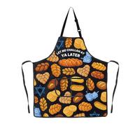 MYSOMY Jewish Challah Apron Challah Bake Apron Challah Bread Gifts Shabbat Shalom Apron Let Me Challah At Ya Later Gifts Israel Gift (ME CHALLAH ap2)