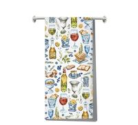 MYSOMY Jewish Passover Kitchen Towel Jewish Passover Gift Jewish Pesach Dish Towel Jewish Food Dish Towel (red wine UK)