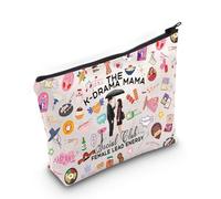 MYSOMY K-Drama Mama Social Club Makeup Bag Korean Drama Fans Gift K-Drama Lover Merch Funny K-Drama Gift (K-Drama Mama bag3)