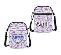 MYSOMY K-POP Group Bangtan Crossbody Bag Army Fandom Shoulder Bag K-POP Idol Fans Gift Army Fans Gift (ARMY CB)