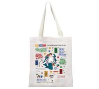 MYSOMY K-Pop Music Happy Album Tote Bag Bangtan Jin Fans Gifts K-Pop Music Lover Gift K-Pop Idol Merchandise (Happy TB)