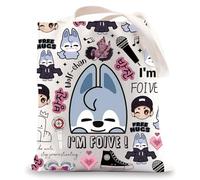MYSOMY K Pop Wolf Tote Bag K Pop Chan Gifts I'm Foive Gifts K Pop Wolf Shoulder Bag (FOIVE uk1)
