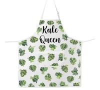 MYSOMY Kale Kitchen Apron Kale Kitchen Gifts Kale Themed Gifts Kale Queen Apron Vegetarian Kitchen Apron (Kale Queen UK)