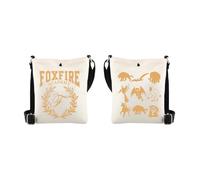 MYSOMY Keeper Of The Lost Cities Inspired Gift Foxfire Academy Crossbody Bag Bookish Gift for Reader Reusable Shoulder Bag KOTLC Gift (FOXFIRE CB)