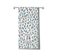 MYSOMY Kingfishers Kitchen Towels Kingfishers Bird Gifts Blue Orange Bird Themed Gifts Common Kingfisher Towel Kingfishers Owner Gifts (Kingfishers kt UK2)