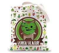 MYSOMY Korok Plant Tote Bag Korok Hunter Gifts Flora Of Hyrule Gifts Korok Merch Korok Gift Korogu Family Shoulder Bag (Korok Hunter tb)