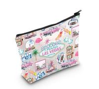 MYSOMY Las Vegas Makeup Travel Bag Las Vegas Souvenirs Makeup Bag Welcome to Las Vegas Gift Las Vegas Trip Gift (Las Vegas bag3)
