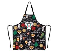MYSOMY Lebanese Arabic Coffee Apron Lebanese Coffee Lover Gift Lebanon Kitchen Apron Lebanon Coffee Apron (tea cup ap1)