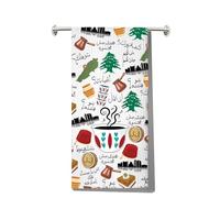 MYSOMY Lebanese Arabic Coffee Kitchen Towel Lebanese Coffee Lover Gifts Lebanon Gift Lebanon Coffees Themed Gift (teacup cake uk1)