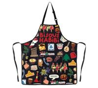 MYSOMY Lebanese Kitchen Apron Lebanon Chef Gift Lebanese Kitchen Gift Lebanon Cooking Apron (Bisous Habibi ap1)