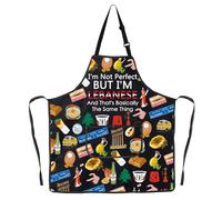 MYSOMY Lebanese Kitchen Apron Lebanon Chef Gift Lebanese Kitchen Gift Lebanon Cooking Apron (LEBANESE UK1)