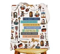 MYSOMY Lion & Witch Book Tote Bag The Wardrobe Gifts Courage Dear Heart gifts Bookish Shoulder Bag (The Horse UK)