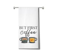MYSOMY Luke’s Diner Dish Towel Central Park Kitchen Towel Coffee Lover Towel But First Coffee Gifts Coffee Kitchen Towels (first coffee uk)