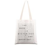 MYSOMY Lumon Tote Bag Macrodata Refinement Gifts Computer Scary Numbers Gifts The Work Is Mysterious And Important Shoulder Bag (And Important UK1)