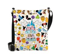 MYSOMY Magic Kingdom Inspired Gift It's a Small World Shoulder Bag Magic Kingdom Crossbody Bag Magic Castle Tale Gift Family Trip Gift (small world CB)