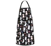 MYSOMY Maltese Apron Maltese Lion Dog Gifts Maltese Owner Gifts Maltese Themed Gifts Maltese Kitchen Merch (Maltese ap bl uk2)