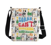 MYSOMY Marching Band Crossbody Bag Marching Band Competition Gifts Band Director Gift Sorry Can't Marching Band Season Shoulder Bag (Marching Season cb2)