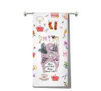 MYSOMY Marie Queen Towel Marie Lover Gifts Let Them Eat Cake Gift Never Said That Thing About Cake Marie Queen Tea Towel (Never said that uk2)