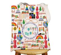 MYSOMY Montessori Teacher Tote Bag Montessori Teachers Gift Montessori Education Gift Montessori Shoulder Bag (ABCDEF UK)