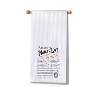 MYSOMY Nana Kitchen Towel Recipe for Nana's Love Kitchen Towel Grandma Gift Cooking Ingredients Gifts for Chefs (Nana Towel)