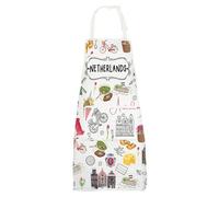 MYSOMY Netherlands Apron - Dutch Apron - Souvenirs Gifts - Kitchen Apron (NETHERLANDS uk)