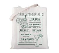 MYSOMY New & Girl TV Show Inspired Gift TV Show Fans Tote Bag Panic Moonwalk Shoulder Bag TV Sitcom Gift for Women (THE GRIFFIN TB)